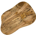 Exotic Reclaimed Wood Snack and Cheese Board with Well