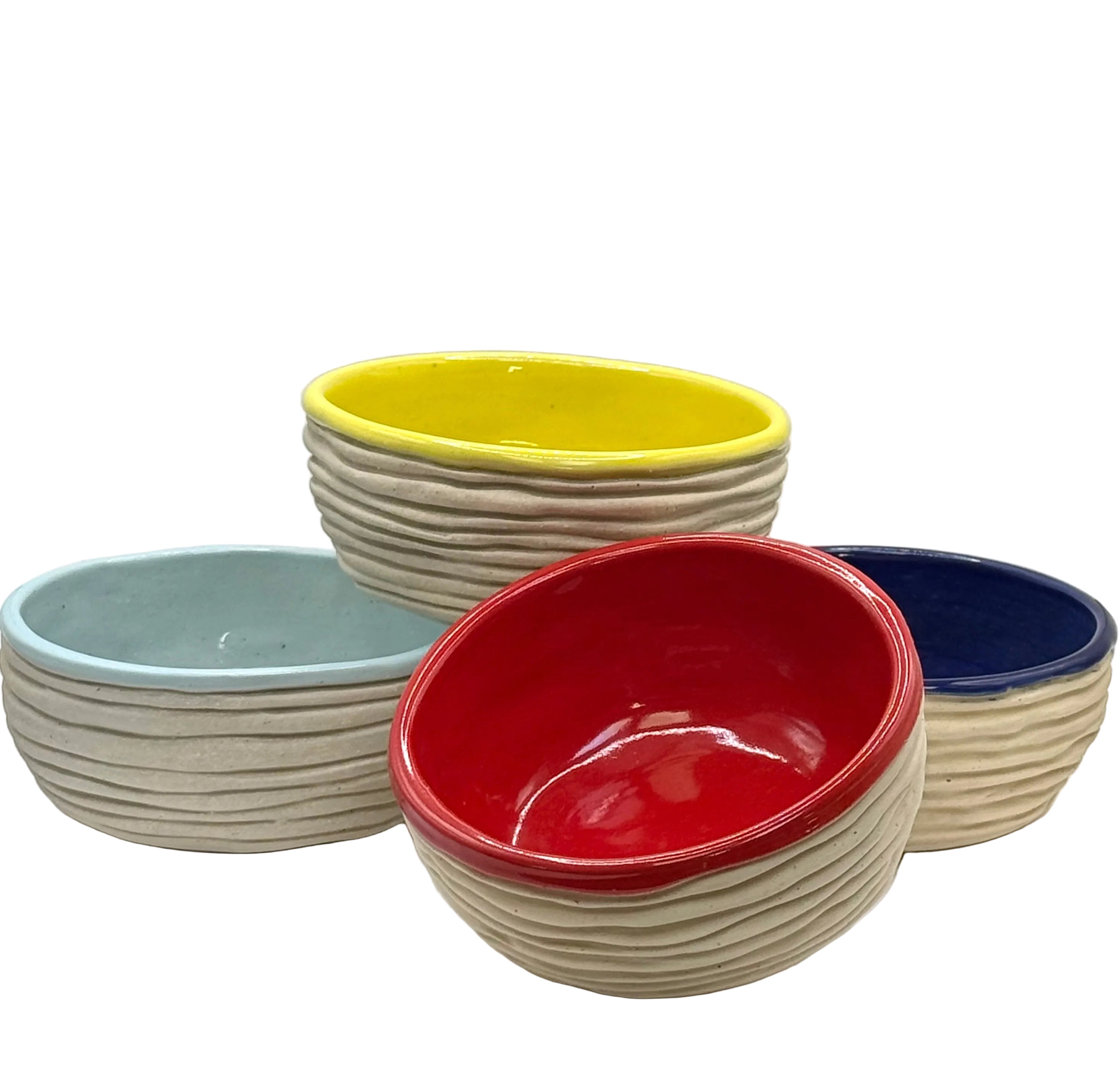 Stacked Ceramic Snack Bowl