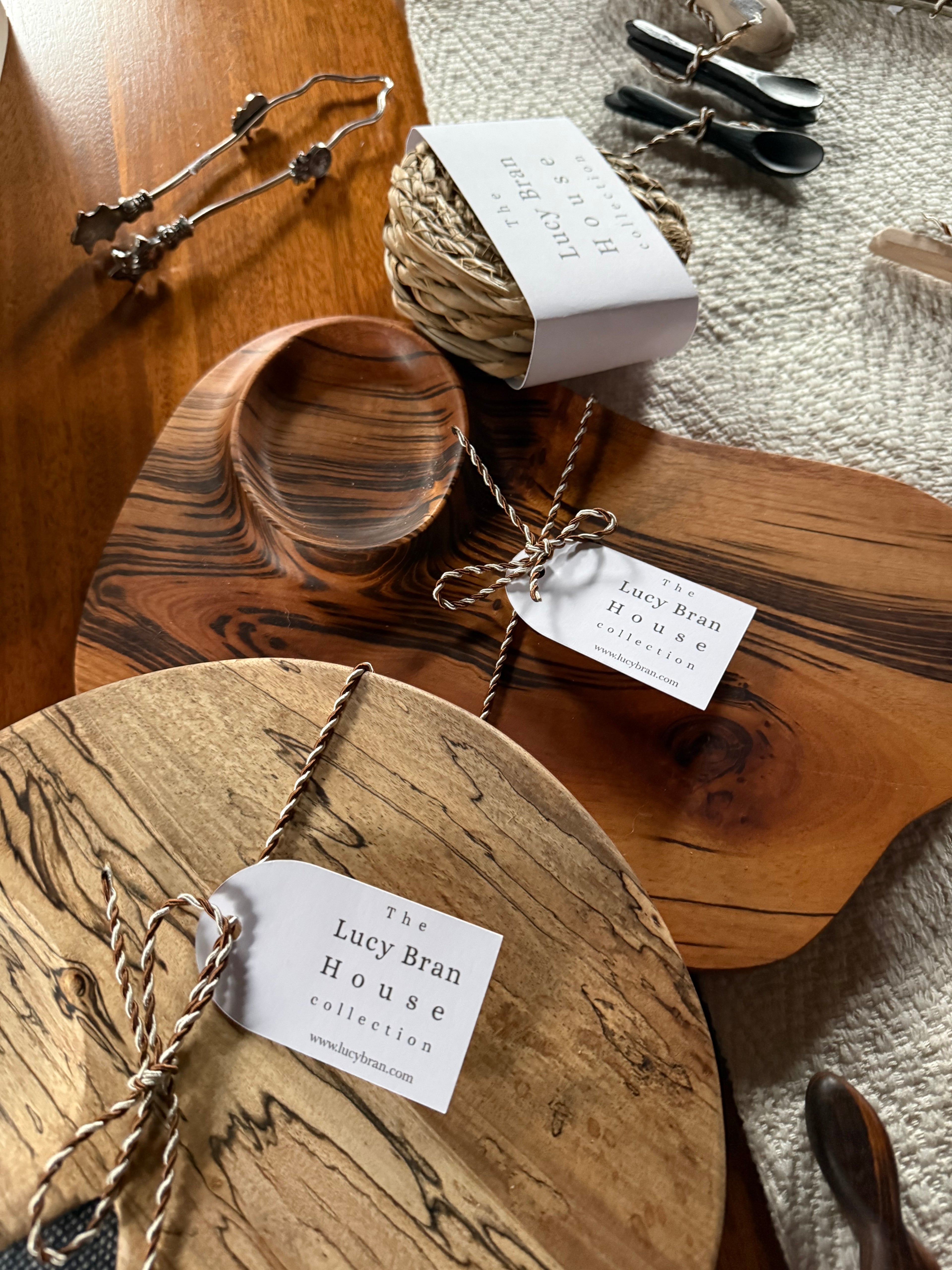 Exotic Reclaimed Wood Snack and Cheese Board with Well